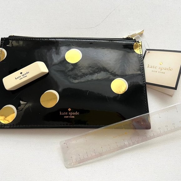 Kate Spade New York Travel  Zip Pouch Scatter Dot - Picture 2 of 7